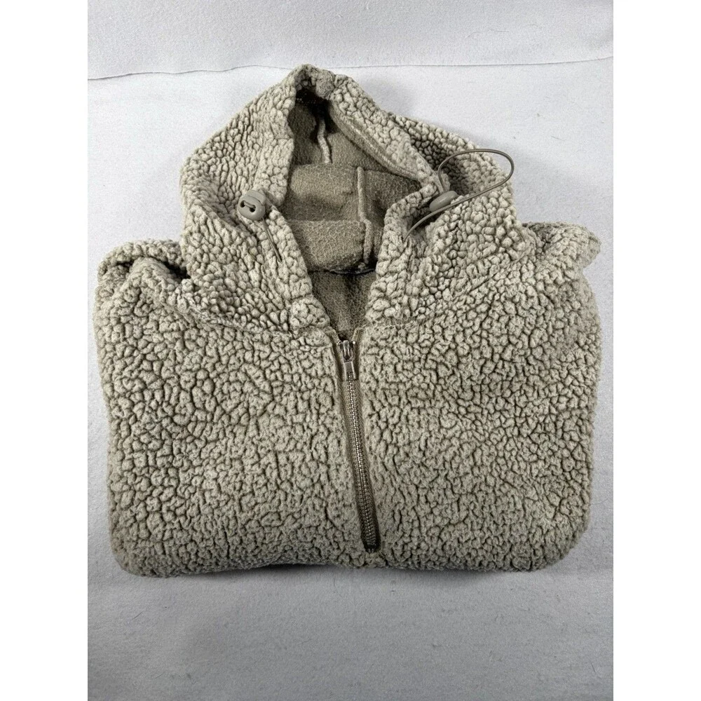 Warm & Cozy 1/4 Zip Cropped Sweatshirt  Juniors/Womens Size Large Sweater, Nice
